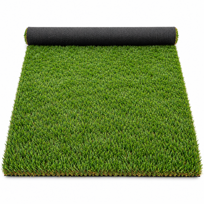 KALA 6.5 x 10 ft artificial grass turf roll partly unrolled on a white background.